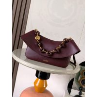 Loewe Ola shoulder underarm baguette delicate handy party pouch cosmetic clutch with donut chain - 图片 3