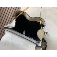 large capacity Loewe puzzle drawstring backpack color-contrast rugged hiking rucksack - 图片 5