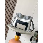 Loewe flamenco luck pouch drawstring cloudy cosmetic clutch crossbody bucket bag with coiled knot