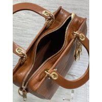 refined small Dior D-joy east-west shopper handbag quilted storage tote in lambskin - 图片 6
