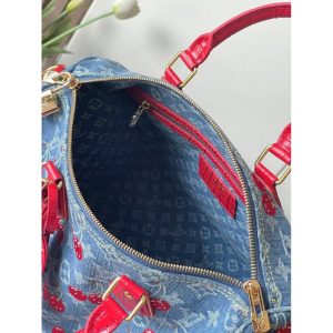 Louis Vuitton Speedy18 Bandoulière designer tote handbag cherry-printing lightweight mini shopper to - 图片 8