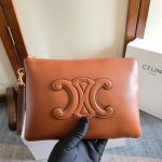 Celine women's wristlet clutch casual zipper smartphone lipstick pouch
