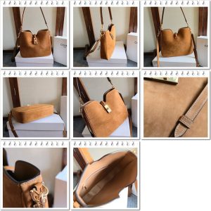 Celine small Camille 16 Soft vintage hobo tote stylish shoulder baguette with dual strap - 图片 9