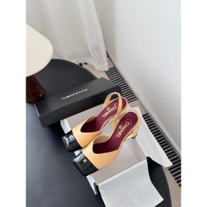 Chanel block heel slingback pumps size 35-40