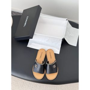 Chanel women's flat sandals summer beach shoes slipper size35-40