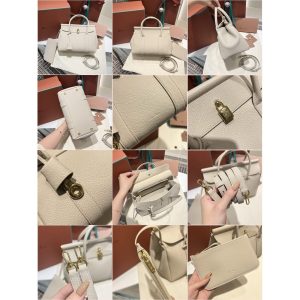 Loro Piana Sesia worker commuter briefcase laptop document handbag with padlock closure - 图片 8