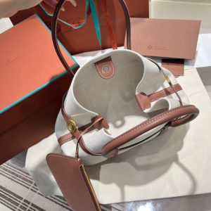 Loro Piana small Bale handbag convertible travel shopper tote with zipper coin pouch - 图片 6