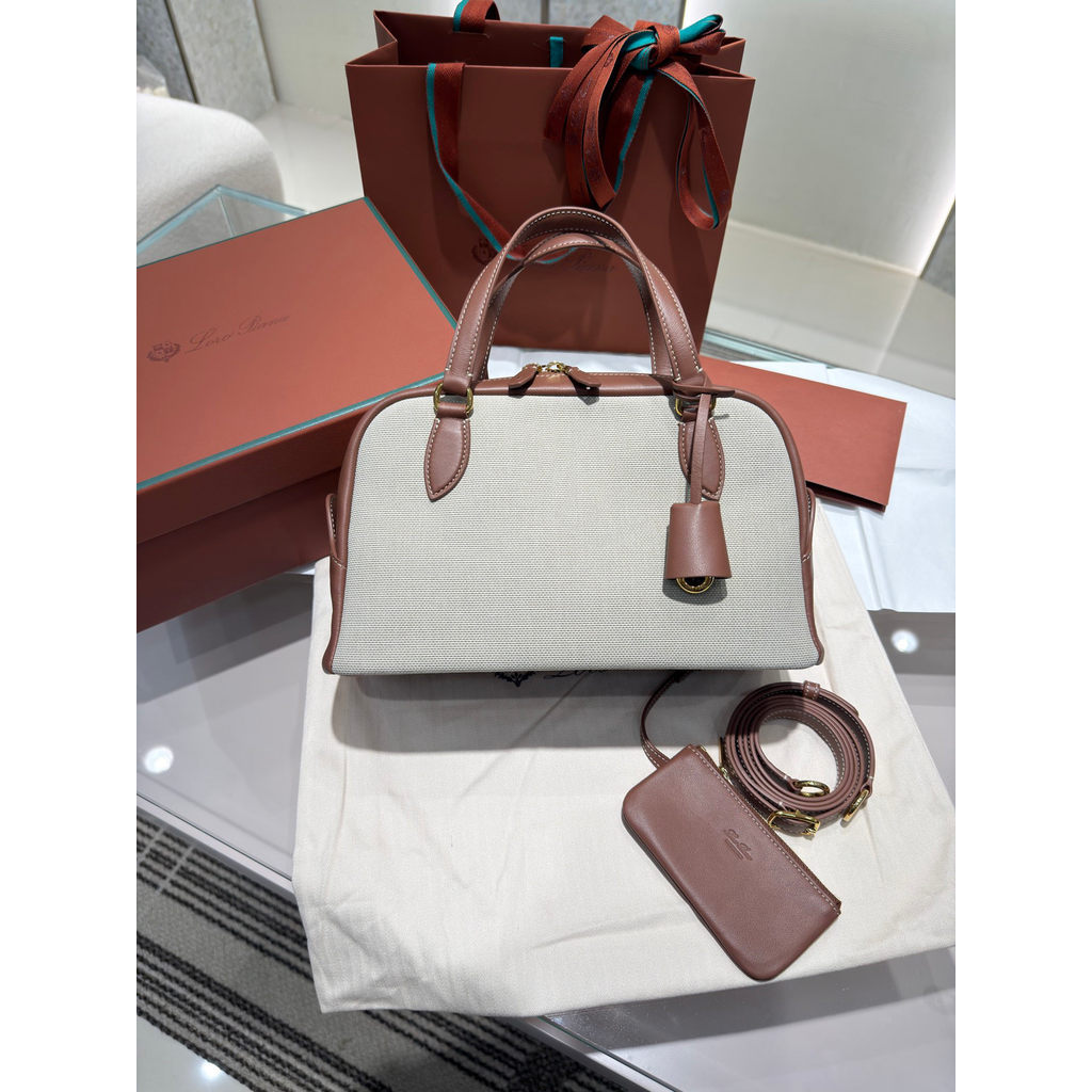ph-11134201-820lc-mpa8r873n09a99.jpg Loro Piana small needle bag slouchy Gym bowling handbag boutique inclusion - 图片 1