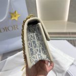Dior Montaigne 30 east-west sling chain crossbody flap messenger in jacquard fabric - 图片 8