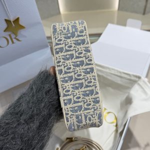 Dior D-Vibe East-West Nano Bag in Blue Dior Oblique Jacquard - 图片 3