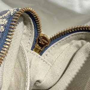 Dior D-Vibe East-West Nano Bag in Blue Dior Oblique Jacquard - 图片 7