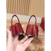 Gucci shiny block-heel slingback pump Mary Jane heel sandal 4.5cm height size35-40 - 图片 6