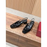 Gucci shiny block-heel slingback pump Mary Jane heel sandal 4.5cm height size35-40 - 图片 8