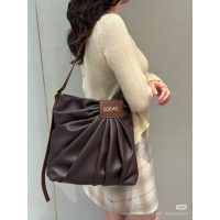Loewe draped shoulder tote hottest vintage underarm hobo tote in lambskin