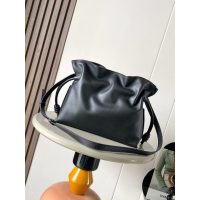 Loewe flamenco drawstring cloudy cosmetic clutch luck pouch crossbody bucket bag with coiled knot - 图片 8