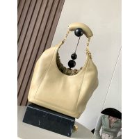 Loewe small squeeze ruched shoulder tote bag bucket handbag with signature donut chain - 图片 7