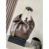 Loewe small squeeze ruched shoulder tote bag bucket handbag with signature donut chain - 图片 3