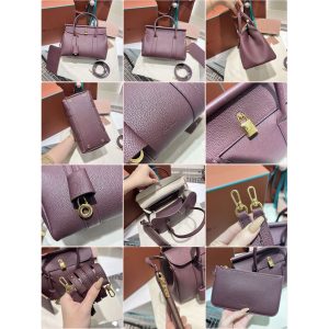 Loro Piana Sesia worker commuter briefcase laptop document handbag with padlock closure - 图片 6