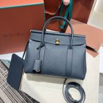Loro Piana Sesia laptop document handbag worker commuter briefcase full boutique inclusion - 图片 2