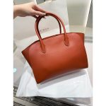 The Row Marlo 12 Tote Bag in polish saddle leather full boutique package - 图片 2