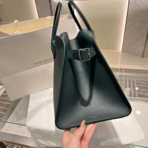 The Row Margaux 15 large capacity shopper handbag in box leather with protective feet - 图片 6