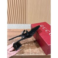 Gucci shiny block-heel slingback pump Mary Jane heel sandal 4.5cm height size35-40 - 图片 7