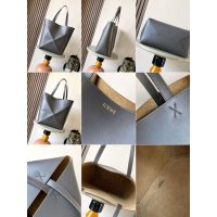 large Loewe foldable puzzle tote spacious bucket shopper handbag in various color - 图片 5