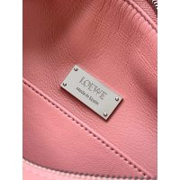 dual size Loewe puzzle edge top-handle tote handbag in rich pink with protective bar - 图片 7