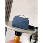 Mini Loewe double-zip Crossbody Camera smartphone Bag with jacquard wide strap