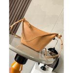 Loewe mini hammock hobo tote underarm baguette with dual strap for versatile carry