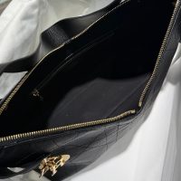 vintage Dior quilted halfmoon shoulder hobo tote underarm crikled baguette in dual size - 图片 7
