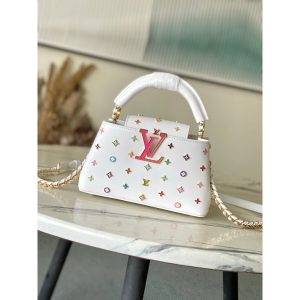Louis Vuitton capucine mini top handle bag miniature structured shopper tote - 图片 3