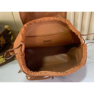 Louis Vuitton ostrich-effect rugged hiking rucksack versatile drawstring outdoor sport backpack - 图片 8