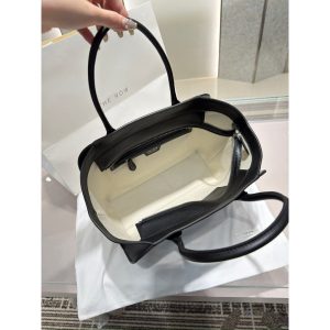 The Row Marlo 12 Tote Bag in polish saddle leather full boutique package - 图片 6