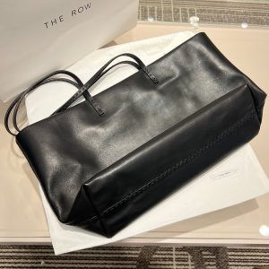 THE ROW Nuance minimalist shopper handbag travel carryall storage tote in saddle leather - 图片 7