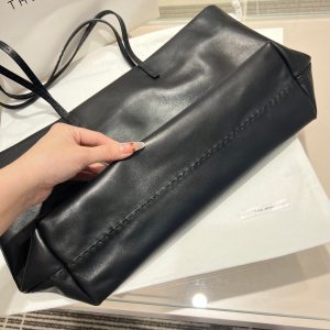 THE ROW Nuance minimalist shopper handbag travel carryall storage tote in saddle leather - 图片 8