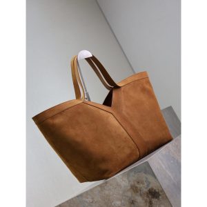 YSL Y minimalist shoulder storage tote summer resort beach tote with detachable clutch - 图片 7