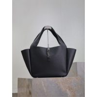YSL Lee 5A7 bea shoulder shopping tote in pebbled calfskin - 图片 5