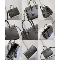 YSL medium Sac De Jour laptop document handbag with removeable pouch and protective feet - 图片 8