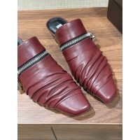 Alaia women's flat half drag mules square toe summer sandal full boutique inclusion size35-40 - 图片 5