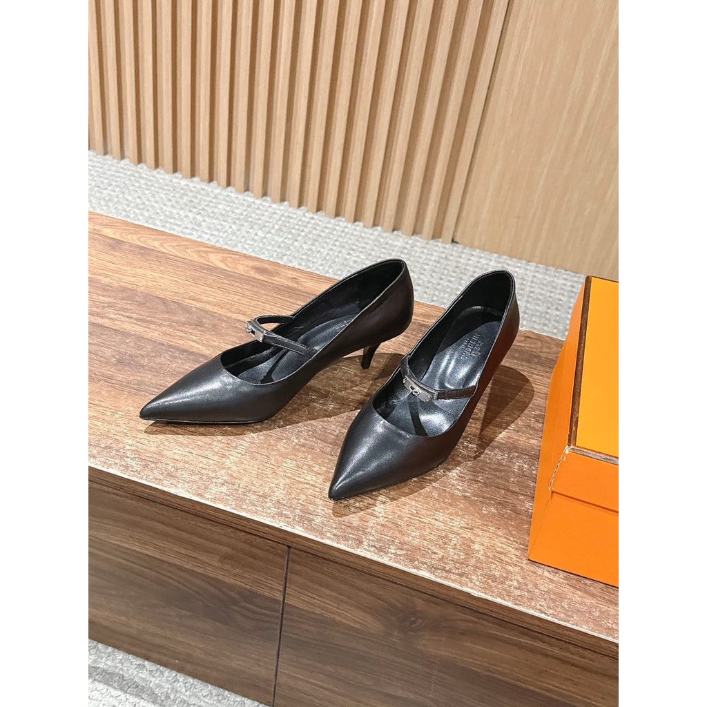 ph-11134201-820le-mpa96ffemolqf1.jpg hermes pointy Mary Jane heel pump i crocodile-effect calfskin 6cm height size35-40 - 图片 1