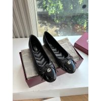 Gucci bow-detailed flat ballet boat shoes glossy capped slipon pump size35-40 - 图片 2
