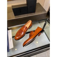 Dior men's business dress shoes oblique leather loafer casual slipon pump size35-45 - 图片 5