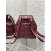 Dior caro quiled small drawstring flap backpack boutique package - 图片 7
