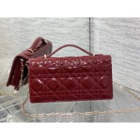 quilted Dior top handle cosmetic smartphone holder clutch sling croosbody flap messenger - 图片 7
