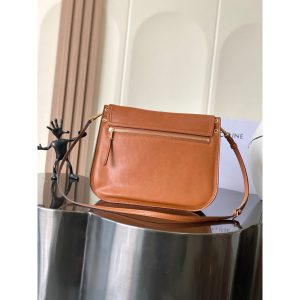 Celine Soft Triomphe Bessace flap satchel casual shoulder crossbody sling bag - 图片 4