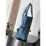 Celine multi-pockets commuter denim tote large capacity shopper handbag - 图片 2
