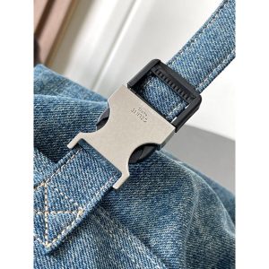 Celine multi-pockets commuter denim tote large capacity shopper handbag - 图片 9