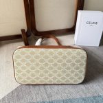 dual size Celine medium small cabas canvas shoulder shopping tote spacious storage bag - 图片 4