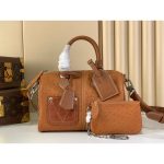 Louis Vuitton speedy 25 Boston shopper handbag large travel luggage tote with aged hardware